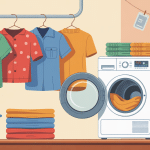 entretien vetement seche linge illustration vectorielle