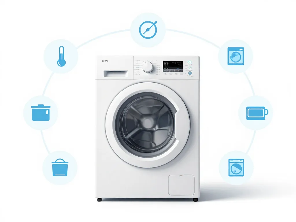 reglages vetement seche linge diagramme concept