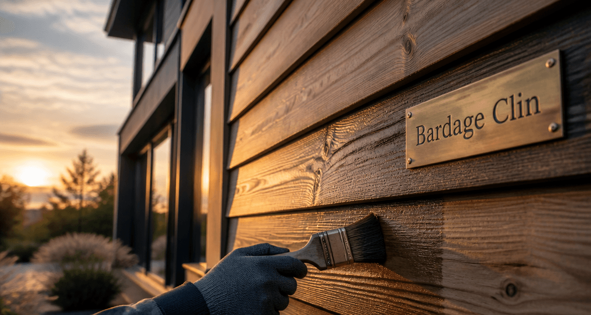 bardage clin bois Douglas appliqué sur façade maison