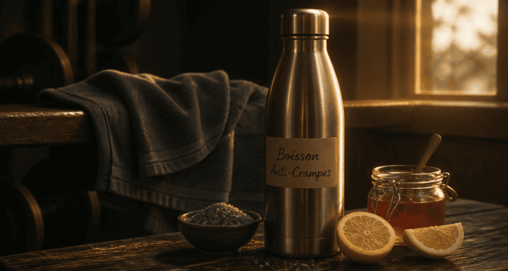 boisson anti crampes maison gourde citron sel