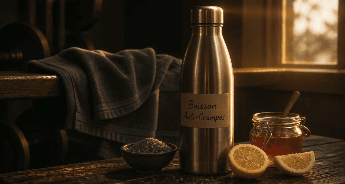 boisson anti crampes maison gourde citron sel