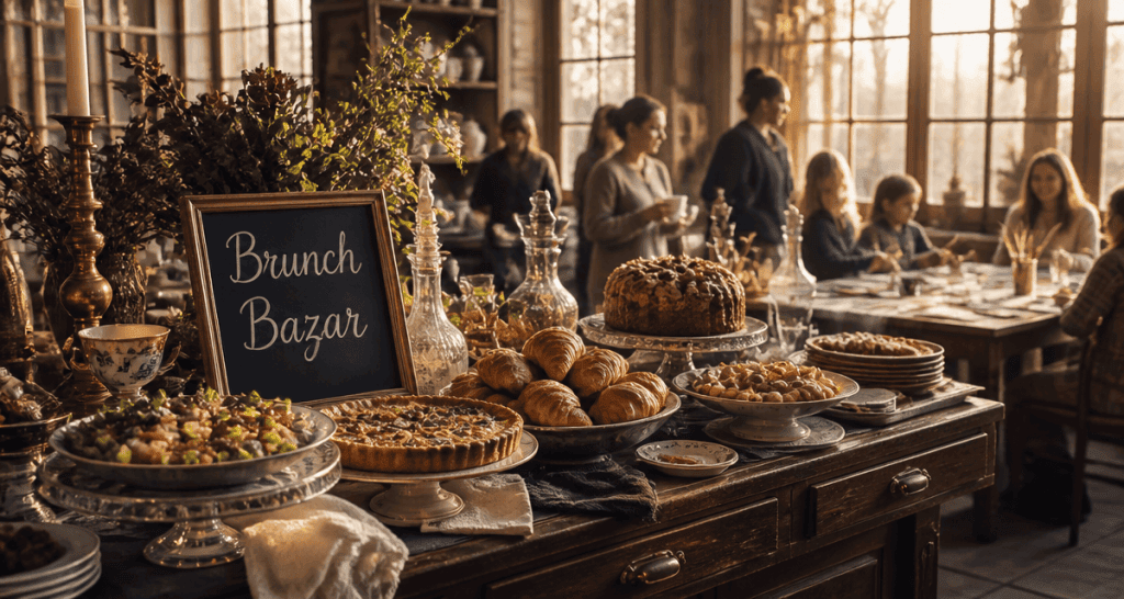 brunch bazar buffet familles enfants création