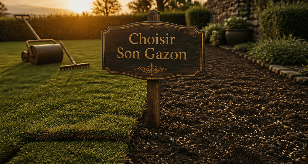 gazon herbe rouleau semis jardin