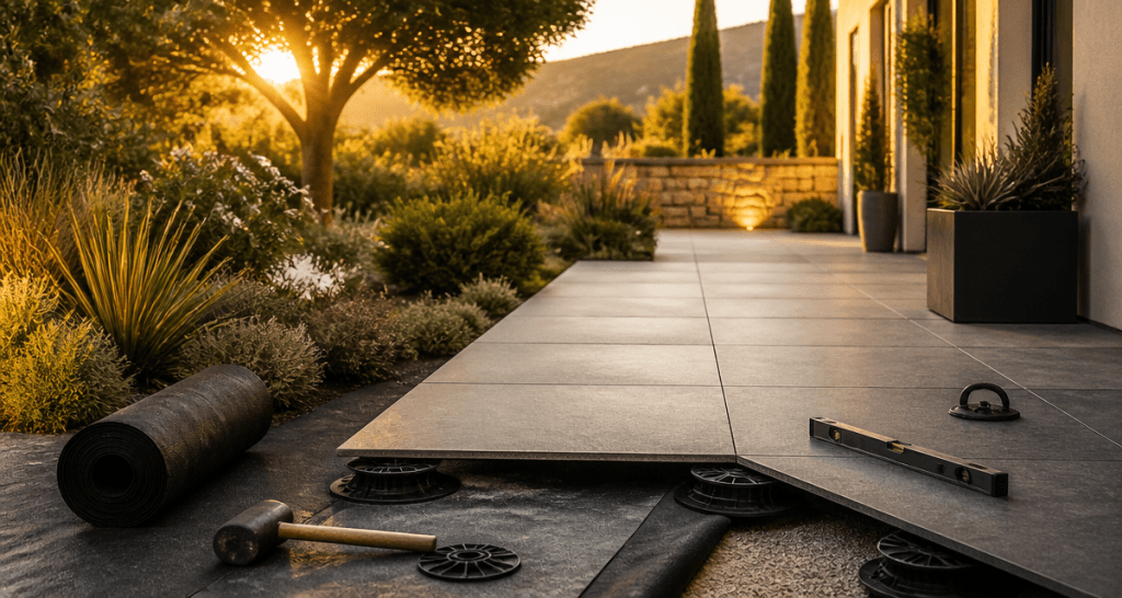 inconvénient terrasse sur plot dalle sur plots jardin