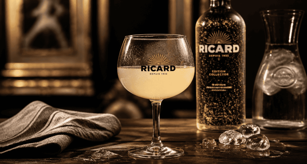peut on boire du ricard pailleté verre cristallisé