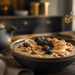 Recette de porridge avec fruits frais et noix