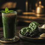 smoothie proteine pour maigrir vert épinards chia