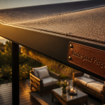 bache pour pergola pvc et microperforee sur terrasse moderne