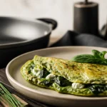 Omelette healthy aux épinards, recette express