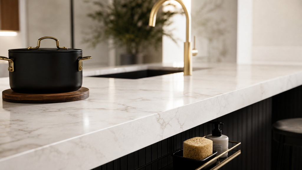 Silestone plan de travail en quartz, prévention des chocs thermiques