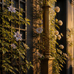 support plante grimpante façade urbaine élégante