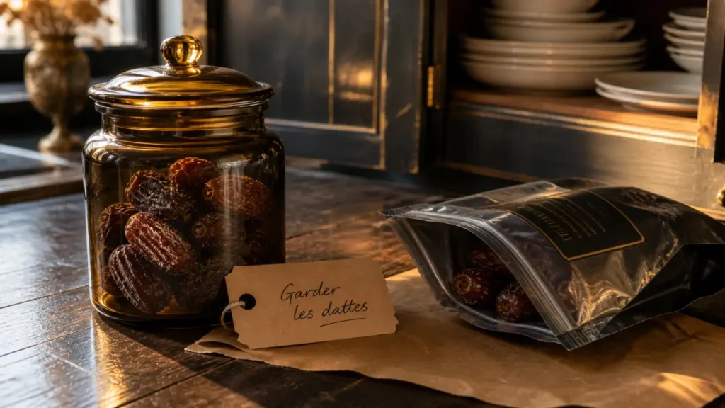 Comment conserver des dattes au frigo : durée et texture