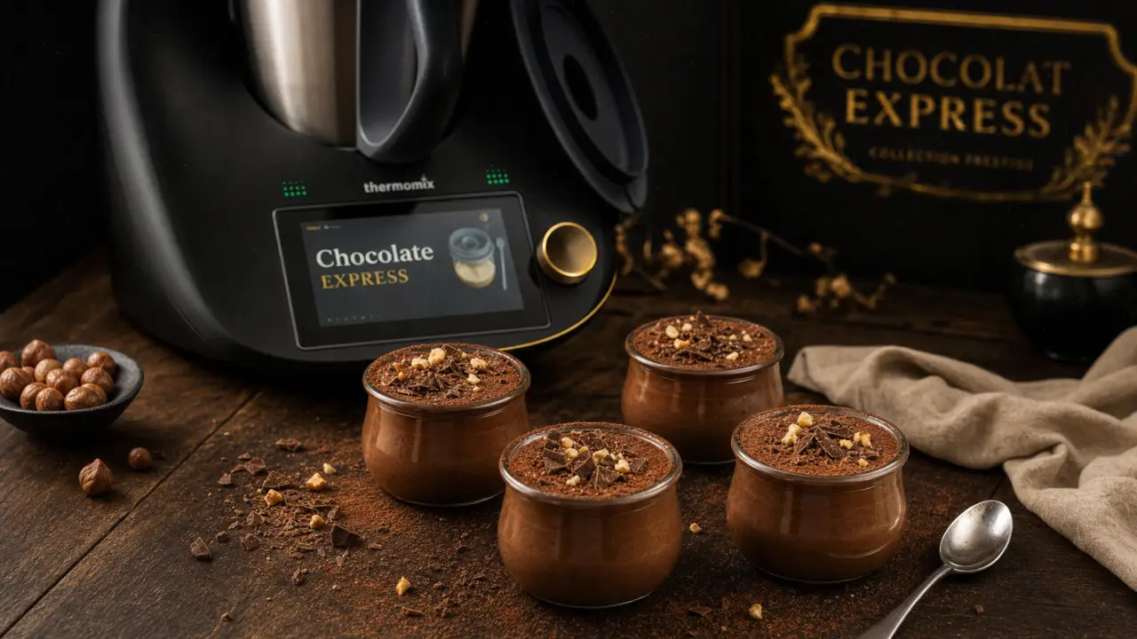 Dessert dernière minute Thermomix : petits pots chocolat express, prêts en 5 à 15 minutes