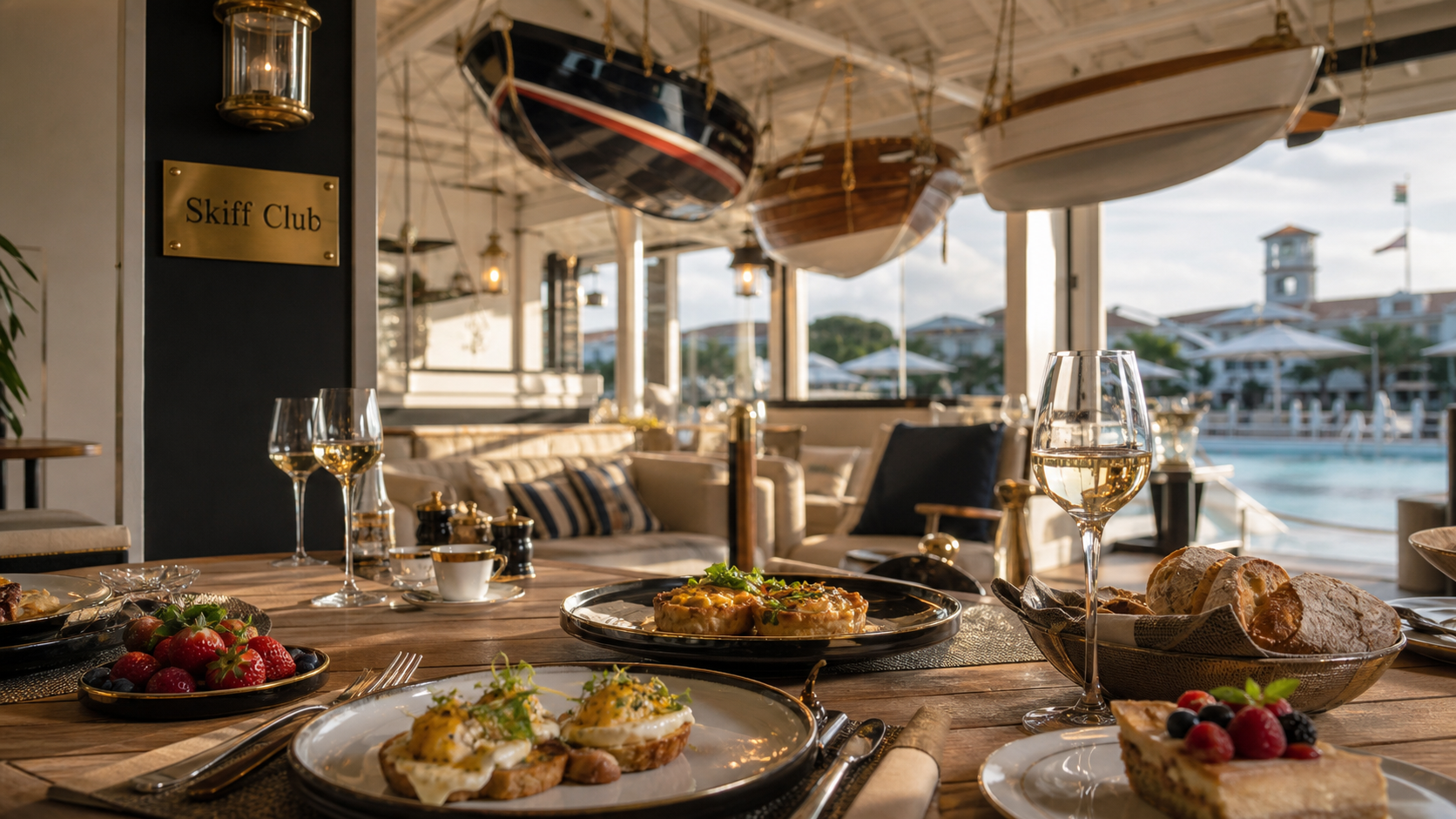 Haitza brunch au Skiff Club, 2 étoiles Michelin