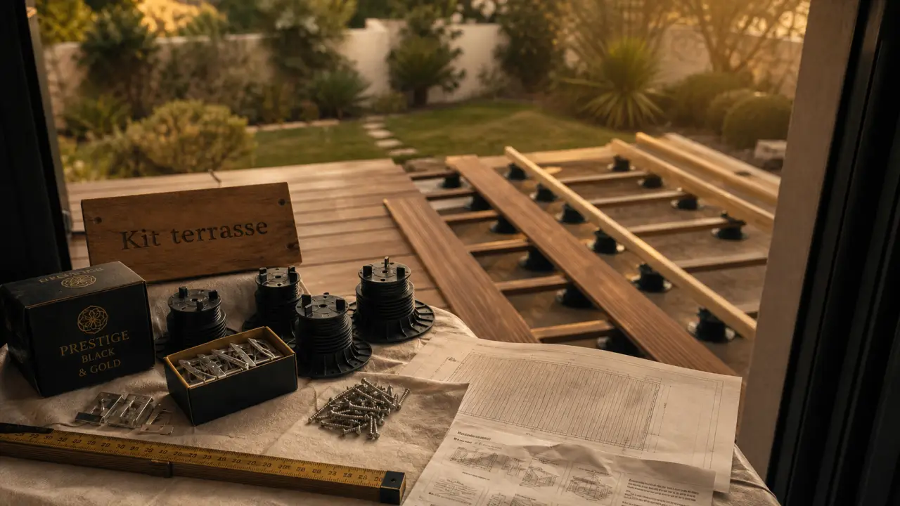 Kit terrasse : vérifier lames et fixations avant pose sur surface