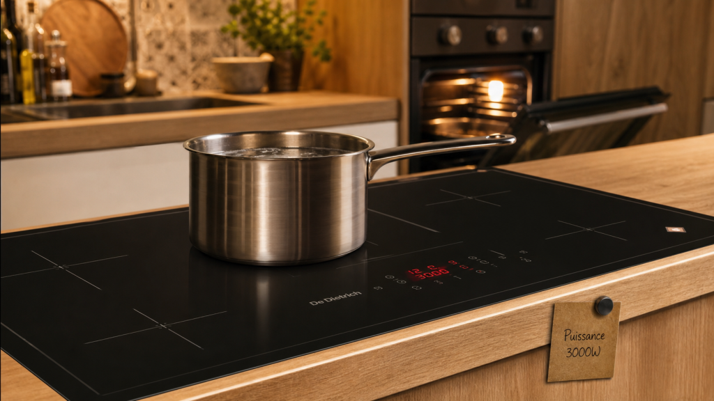 Meilleure cuisinière à induction 3000W : 3 foyers et four