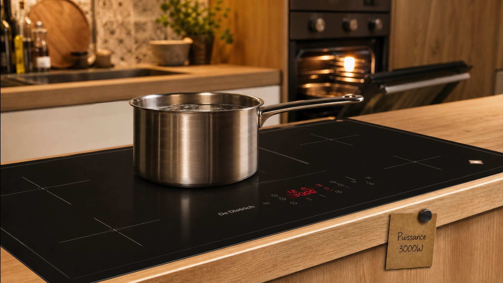 Meilleure cuisinière à induction 3000W : 3 foyers et four