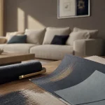Peinture taupe : mur gris-brun mat dans un séjour lumineux