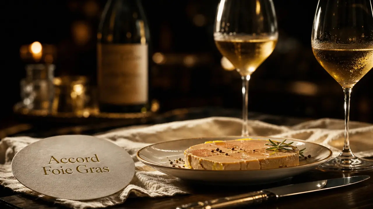Quel vin avec foie gras : foie gras mi-cuit et verre de vin moelleux
