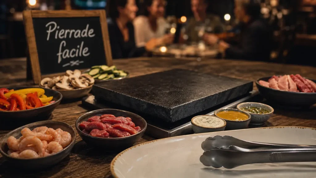 Recette pour pierrade réussie : découpe de 3 mm, sauces fraîches et cuisson à table