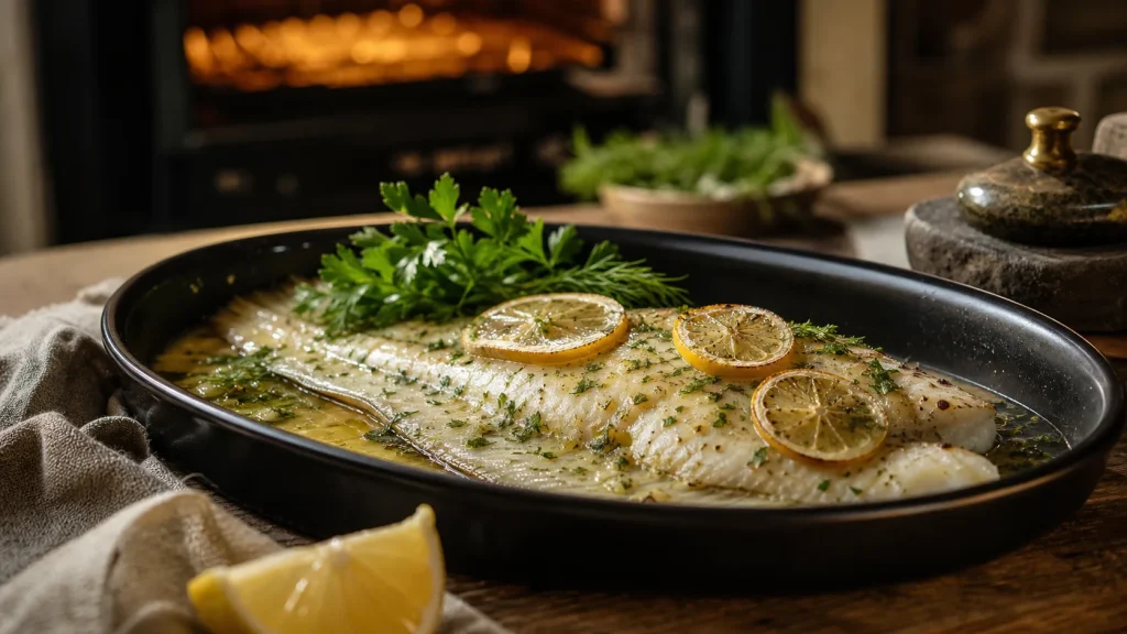 Recette sole four : sole au four 180°C, 20 minutes