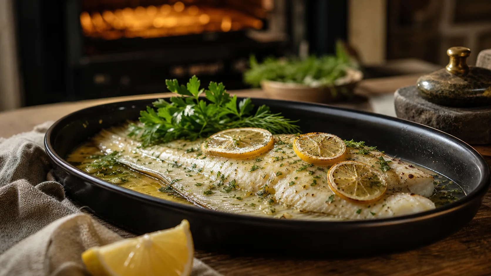 Recette sole four : sole au four 180°C, 20 minutes