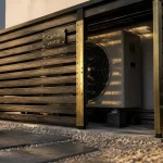 Cache ventilé pour cacher pompe à chaleur sans bloquer l’air