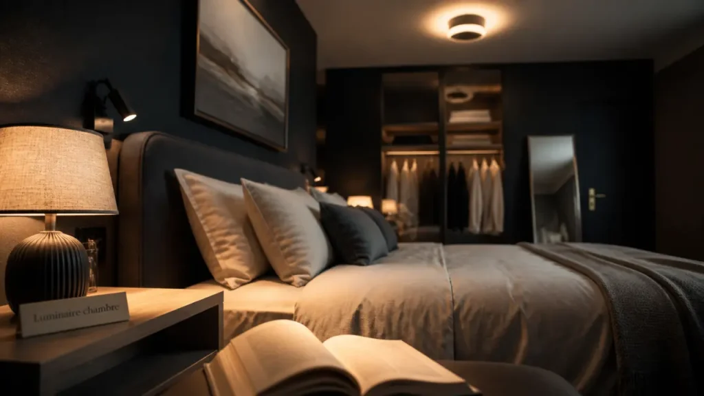 Luminaire chambre : 2700 à 3300 K et 5 zones à éclairer sans faux pas