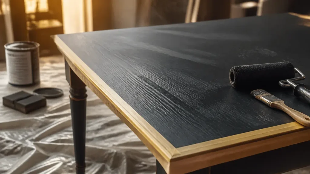 Peindre une table en bois sans traces : ponçage 80-120, sous-couche et finitions durables