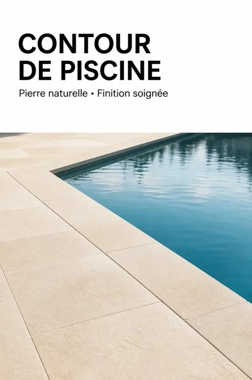Exemple de fournisseur de pierres naturelles à Montussan pour un contour de piscine en pierre naturelle